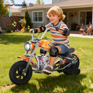 Xe điện trẻ em an toàn 24V có bánh phụ dành cho bé trai bé gái từ 5-10 tuổi, mô tô điện Lil Rider, xe mô tô điện trẻ em - Product Image 5