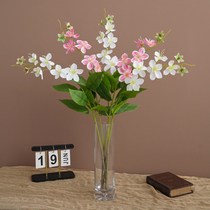 Flor Artificial de Manzano Verde, Tallo Único, Decoración para el Hogar, Adornos de Seda, Decoración para Bodas - Product Image 1