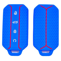 Housse de protection pour clé de voiture en silicone pour Chery QQ3 A1 Cowin QQ6 Skoda Octavia Mk1 VW Fox Seat Cordoba Leon Sate Mc1 Ibiza 6L