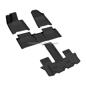 Juego Completo de Tapetes de Piso para Auto 3D Antideslizantes de TPE para <span class=keywords><strong>Santa</strong></span> <span class=keywords><strong>Fe</strong></span> 2024, 3.3mm de Grosor, Tapete para Maletero Trasero, Accesorios Interiores - Product Image 3