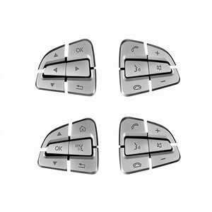 สำหรับเมอร์เซเดส-เบนซ์ ซี-คลาส GLC GLE GLS GLA CLA CLS ปุ่มพวงมาลัย ABS ชุบโครเมียมสไตล์คลาสสิก - Product Image 5