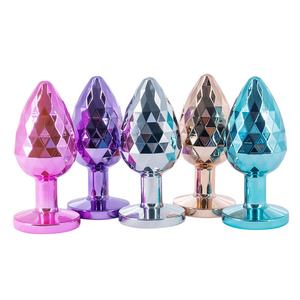 Venta caliente 8 cm Anal Play Metal Anal Butt Plug Juguetes sexuales impermeables para hombres y mujeres - Product Image 3