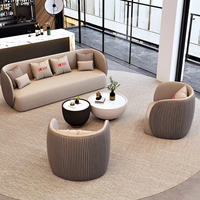 Ensemble de canapés convertible haut de gamme avec table basse, mobilier de salon élégant, design japonais moderne, écologique et durable