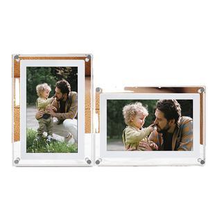 7 英寸全格式数码相框，带时钟和触摸屏，亚克力玻璃桌面，全新设计 - Product Image 1