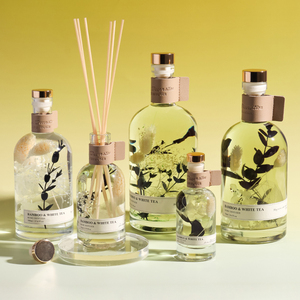 Luxe extra grote glazen rietdiffuser 1000ml max. vloeibare geur loodvrij herbarium <span class=keywords><strong>diffuser</strong></span> set - Product Image 3