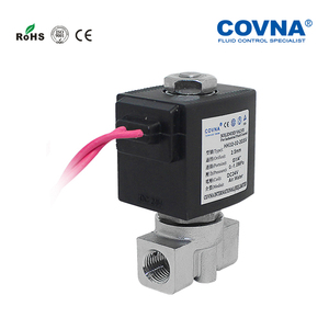 Vanne solénoïde haute pression COVNA HK02 DN8, vanne solénoïde micro-air 12V DC 1/4 pouce en acier inoxydable normalement fermée - Product Image 5