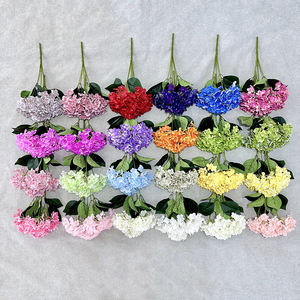 Decoraciones DE BODA artificiales 5 cabezas de flores de hortensia 3D de tacto <span class=keywords><strong>real</strong></span> - Product Image 6