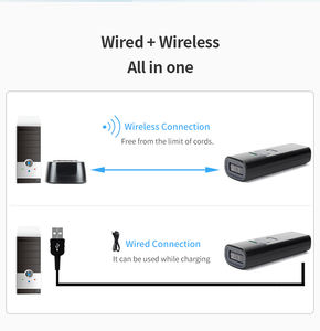 Escáner de Códigos de Barras P2300L 2D, Mini Escáner de Códigos de Barras Inalámbrico 2.4g Compatible con Bluetooth, Pequeño y Portátil, USB, Escáner de Códigos de Barras 1D y 2D para Inventario - Product Image 3