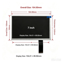 Moniteur portable 7 pouces, module d'écran IPS 1024*600, haute luminosité, ODM