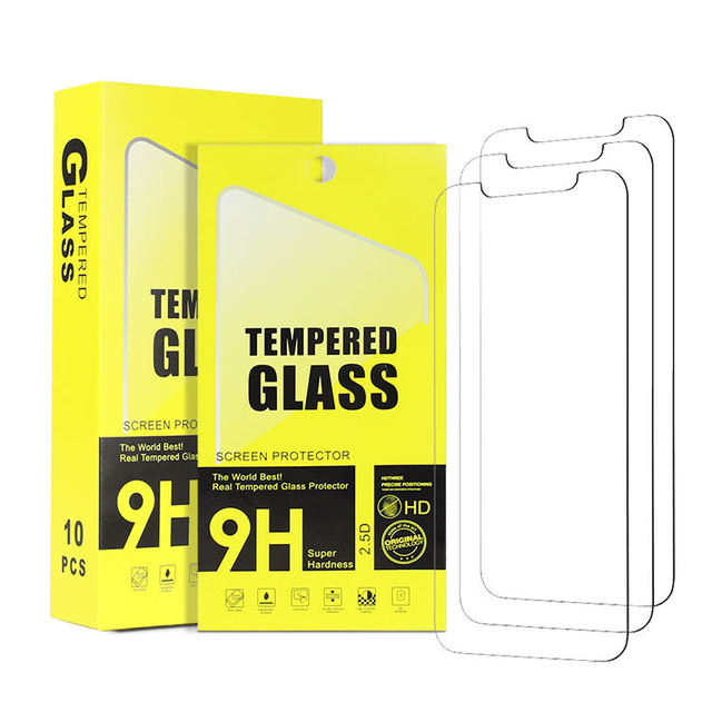 2.5D HD 9H Anti-Shatter Anti-Scratch Full Glue Tempered Glass Screen Protector for 11 12 13 14 15 16 Pro Max Mobile Phone