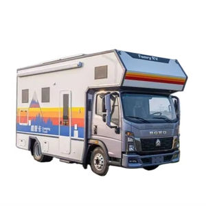 Howo Camper cuatro metros de largo toldo nueva condición caja de cambios automática AWD Drive ACC Control de crucero luz Interior <span class=keywords><strong>Euro</strong></span> VI tela - Product Image 1