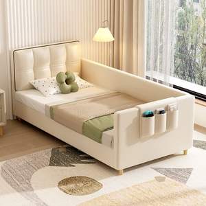 Letto per Bambini dal Design Semplice con Sponda di Sicurezza Letti Piccoli e Grandi Personalizzabili per Neonati e Bambini per Soggiorno e Scuola - Product Image 2