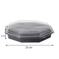 Conteneurs à emporter individuels en blister PS personnalisés en gros, pour conserver la fraîcheur des salades de légumes, emballage jetable pour salades