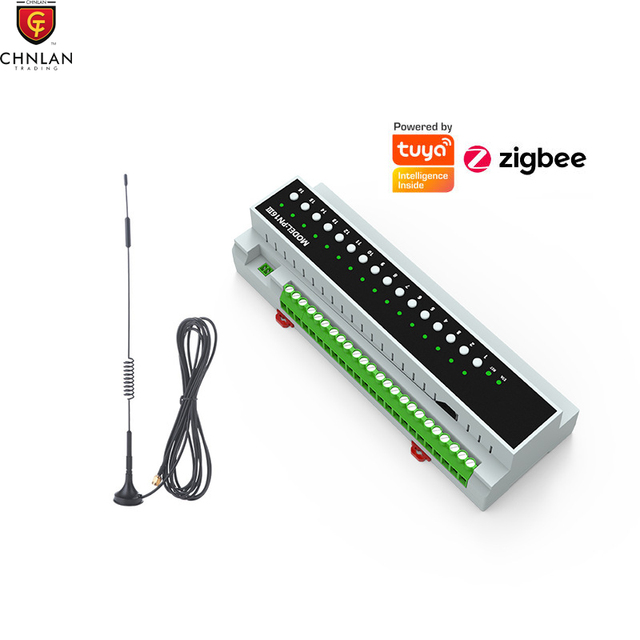 Tuya ZigBee 16 Channel Power Supply Controller WiFi Smart Switch Module 16A 50A Relay Intelligent Circuit Breaker With RS485