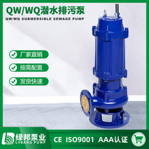 Bomba Sumergible Eléctrica Móvil de Acero Inoxidable Tipo QW de Alto Flujo, Bomba para Aguas Residuales Antiobstrucción para Maquinaria de Tratamiento de Residuos - Product Image 2