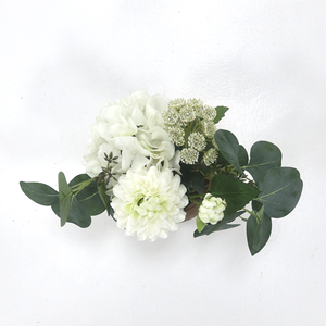 <span class=keywords><strong>Eucalipto</strong></span> con Flores Artificiales, Hortensia con Maceta de 48.5 cm, Blanco Moderno, Ligero e Impermeable, Ecológico - Product Image 1