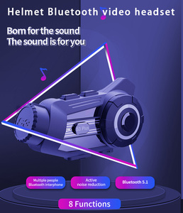 Casque Bluetooth mains libres, plus sûr, casque de moto pour 6 motocyclistes avec caméra à objectif <span class=keywords><strong>Sony</strong></span> 2K et batterie haute capacité - Product Image 5