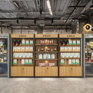 Étagères de présentation en <span class=keywords><strong>bois</strong></span> pour supermarchés, quincairies, cosmétiques, épiceries et magasins de proximité - Product Image 5