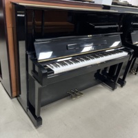   Piano droit vintage YUS, fabrication japonaise, arrière-plan en X, table de sonorisation en épicéa massif, son chaud