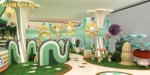 LUCKYPLAY Parque de Aventuras Infantil Interior, Tobogán Natural, Modelo de Parque de Aventuras, Certificado CE, Tamaño Personalizado - Product Image 6