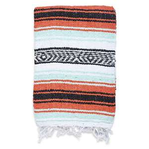 ヨガピクニックやキャンプ用の快適な投げタオル用カスタム手織りメキシコ製セラペブランケットジャカードスタイル - Product Image 4