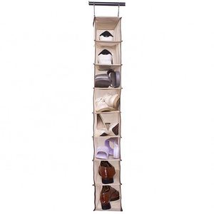 Compact Foldable Detachable Wall-Mounted Hanging <b>Shoe</b> Rack Organiser Shelf Space-Saving Multipurpose Non-Woven Storage Bag - Product Image 1