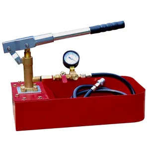 Banco de pruebas de fontanería, herramienta manual de prueba de agua hidrostática, tubería hidráulica manual, bomba de prueba de alta presión, CE