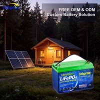 Batterie LiFePO4 à décharge profonde 12,8V 200AH Grade A pour stockage domestique, BMS intelligent, RS485, borne M8, 6000+ cycles, CE RoHS IP67, OEM ODM