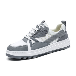 Zapatos de Hombre Versátiles y Modernos, de Piel de Oveja con Cordones, Transpirables, Acolchados, Cómodos y Casuales - Product Image 1