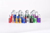 Cadenas à combinaison à 3 et 4 chiffres en alliage d'aluminium, cadenas à code coloré pour casier de gym, armoire, bagages de voyage
