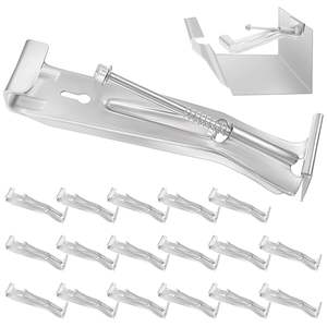 Supports cachés de 5 pouces en aluminium revêtu, design moderne avec vis de <span class=keywords><strong>gouttière</strong></span> pré-encapsulées résistantes à la rouille <span class=keywords><strong>pour</strong></span> applications de toiture - Product Image 5