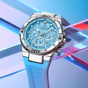 Nuevo reloj deportivo multifuncional de silicona con correa de silicona, resistente al agua, luminoso, de cuarzo, para hombre, modelo RD83965M, 2026. - Product Image 6