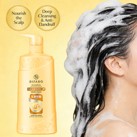 Shampooing Lotion Nourrissant à Base de Gingembre Herbacé Anti-Pelliculaire Anti-Casse pour Cheveux Gras Nettoyage en Profondeur Lissant 2 en 1