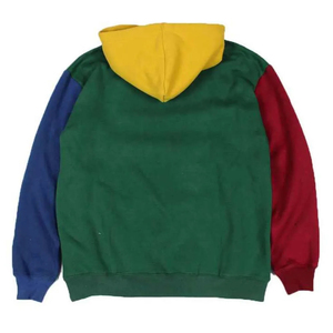Meilleur sweat à capuche pour homme, manches raglan, en polaire, coupe oversize, décontracté, pour l'automne, violet, orange, bleu, vert, avec poches - Product Image 5