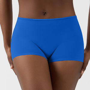 SK1218 Calzones Tipo Boyshort de Cintura Media Ultraelásticos para <span class=keywords><strong>Mujer</strong></span>, Ropa Interior Suave y Transpirable - Product Image 1