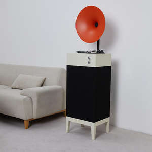 Tocadiscos de Vinilo Moderno Personalizado de Fábrica, Tocadiscos Integrado con Bluetooth, Estéreo, Decorativo, de Alta Fidelidad - Product Image 4