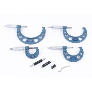 Dasqua 0-100mm 4Pcs Outside <b>Micrometer</b> Set 0-25mm 25-50mm 50-75mm 75-100mm Micrmetro Exterior 4111-8210 Outside <b>Micrometer</b> - Product Image 1