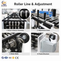 Machine de formage à froid de rails de fond de conteneur pour bâtiments modulaires, maisons préfabriquées, bureaux, machine automatique galvanisée