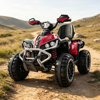Voiture électrique tout-terrain pour enfants HT M602, 4 roues motrices, batterie 12V, véhicule électrique tout-terrain à 4 roues avec lumières LED