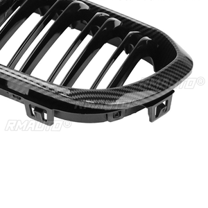 กระจังหน้าคู่หนึ่งสำหรับ BMW ซีรีส์ 1 F20 F21 LCI ปี 2015 2016 2017 2018 ลายคาร์บอนไฟเบอร์ กระจังหน้าทรงไตคู่สำหรับกันชนหน้าแบบรถแข่ง - Product Image 4