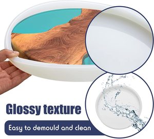 Molde Circular Grande de Silicona para Manualidades de Resina, Mesa de Centro de Escritorio Creativa, Diseño PARA EL Hogar, Salas de Estar, Dos Tamaños Disponibles - Product Image 3