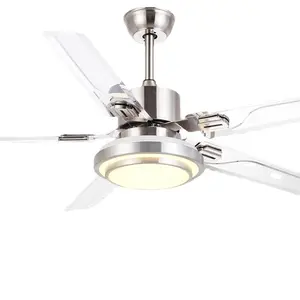 Fan light silent household living room dining room suction ceiling hanging type ceiling fan with light large wind fan