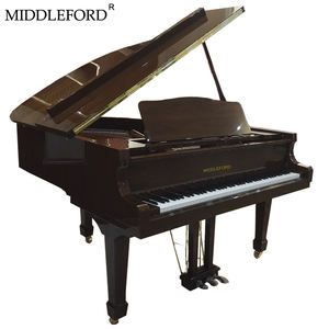 Middleford Walnut warna coklat tua Grand <span class=keywords><strong>Piano</strong></span> dengan bangku <span class=keywords><strong>Piano</strong></span> - Product Image 2