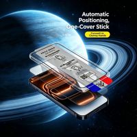 Protection d'écran en verre trempé anti-espion à colle intégrale avec dépoussiérage automatique pour iPhone 17 16 15 14 13 12 11, installation facile