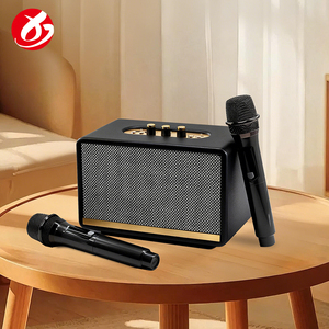 Enceinte Bluetooth Hi-Fi Rétro avec Basses Puissantes et Double Micro Sans Fil pour Karaoké Familial et Fêtes - Product Image 2
