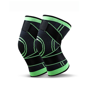 Genouillères de compression antidérapantes pour le sport, le football et le cyclisme, avec sangles de maintien pour le mollet et le genou – Vente en gros - Product Image 1