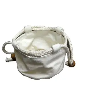 LOGO baskılı özel beyaz çanta pamuk tuval İpli torbalar hediye ambalaj kozmetik çantası takı ambalaj çantası
