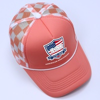 Gorra de béisbol de malla HKZB con logotipo personalizado, informal, para ciclismo al aire libre, de verano, moderna, estampada, transpirable, con protección solar, USA250