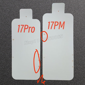 100 films de protection d'écran LCD extérieur en verre pour iPhone 17, 17 Air, 17 Pro, 17 Pro Max, fabriqués en Chine - Product Image 2