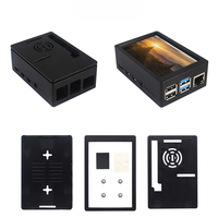 Pantalla táctil TFT LCD de 3.5 pulgadas para Raspberry Pi 3, monitor con resolución de 480*320, carcasa de ABS y ventilador de refrigeración para Raspberry Pi 4 Modelo B, 3B+ y 3B